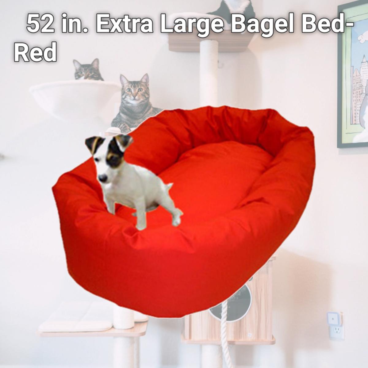 Picture of Majestic Pet 788995611516 52 in. Extra Large Bagel Bed- Red