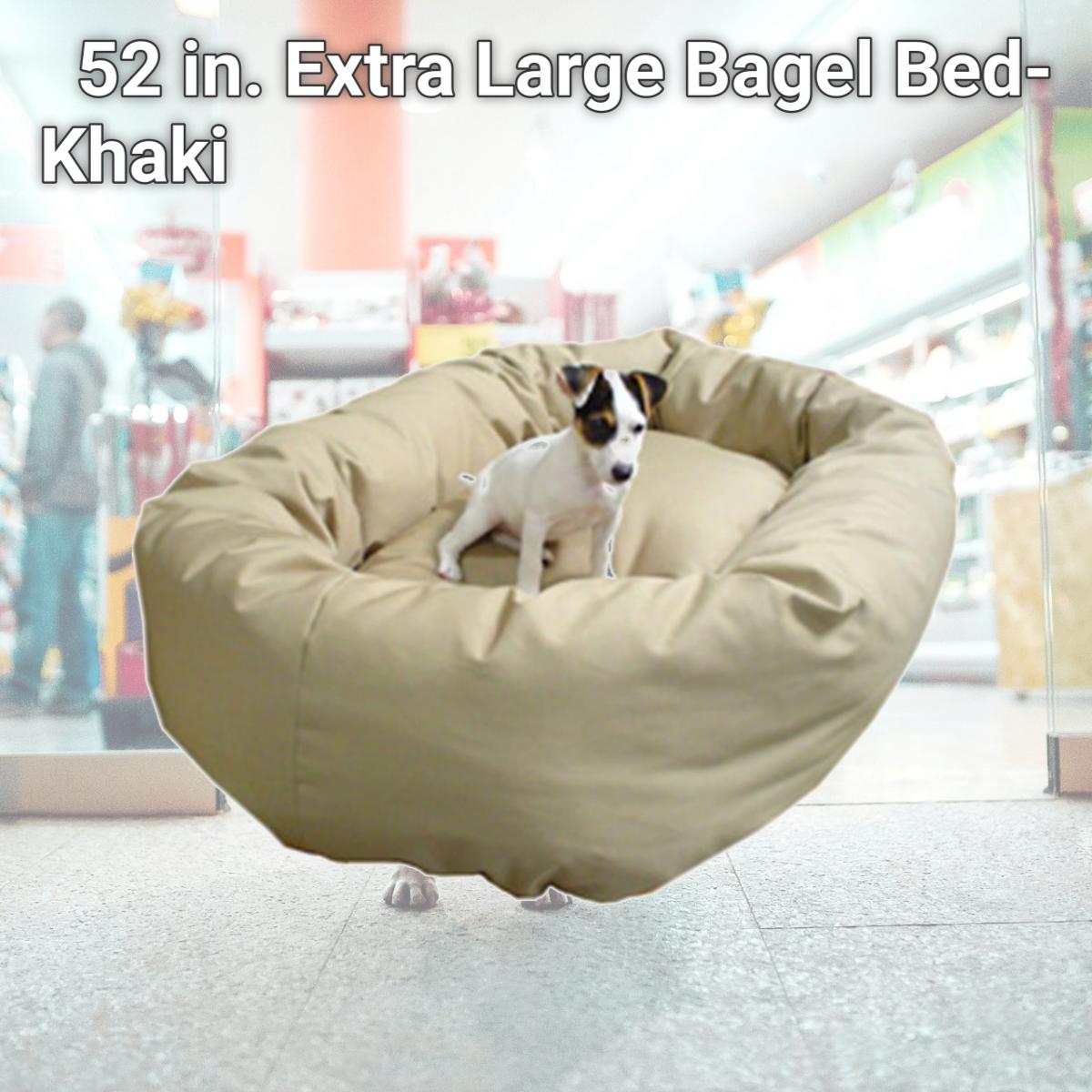 Picture of Majestic Pet 788995611554 52 in. Extra Large Bagel Bed- Khaki