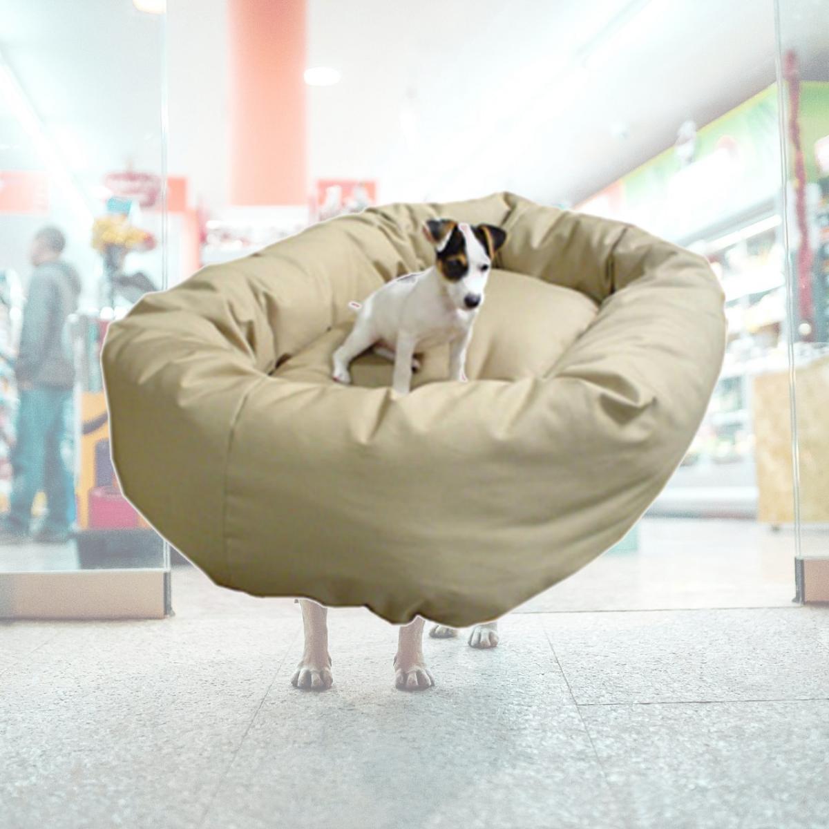 Picture of Majestic Pet 788995611554 52 in. Extra Large Bagel Bed- Khaki