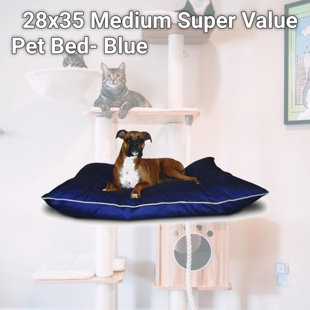 Picture of Majestic Pet 788995653523 28x35 Medium Super Value Pet Bed- Blue