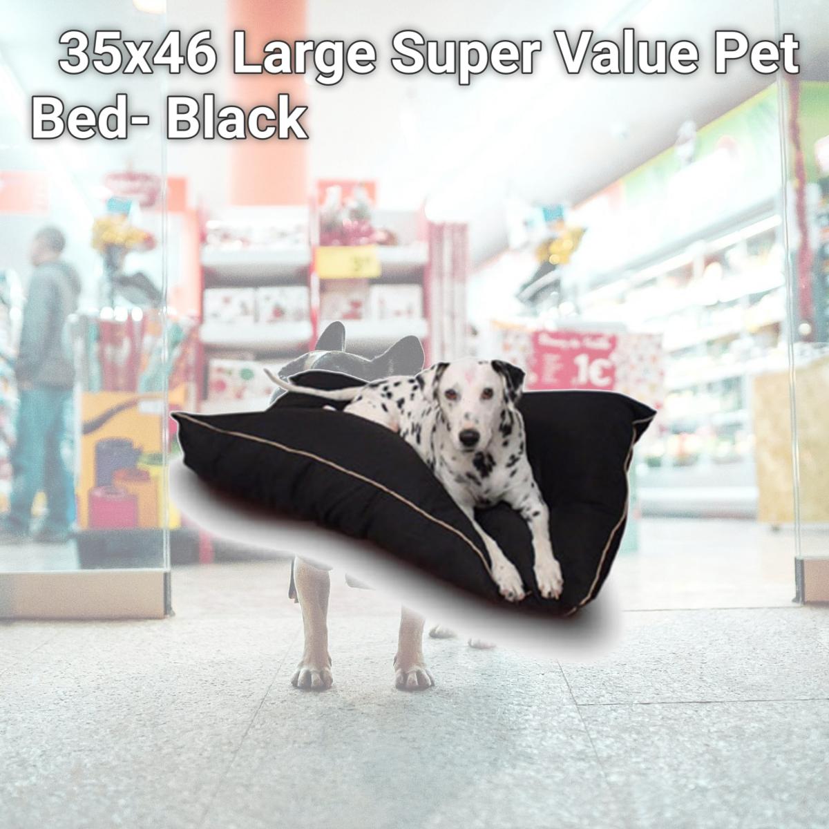 Picture of Majestic Pet 788995654605 35x46 Large Super Value Pet Bed- Black