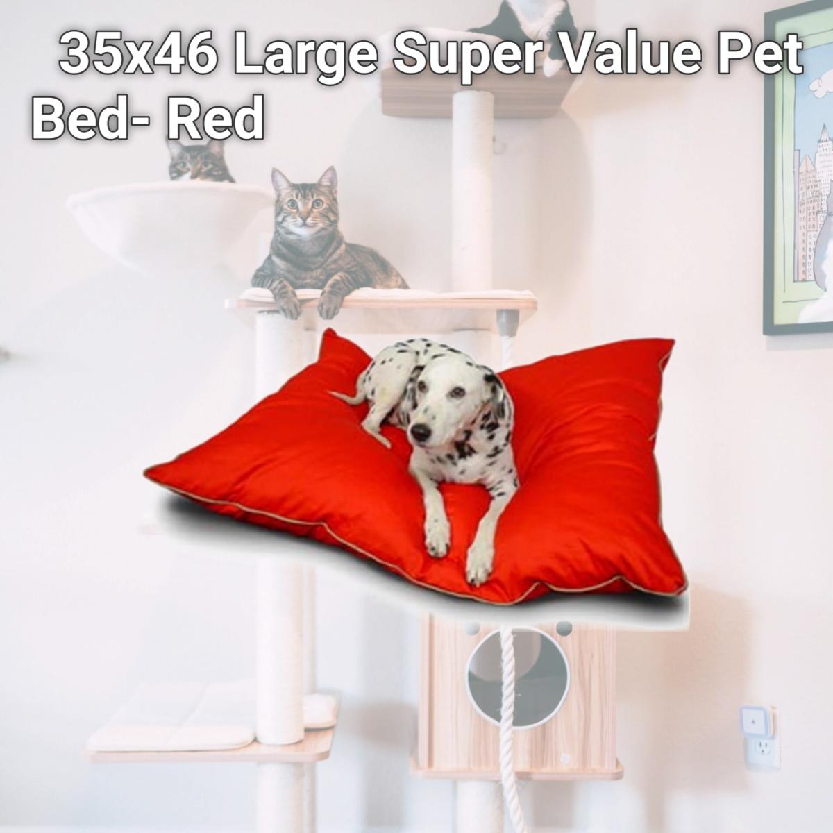 Picture of Majestic Pet 788995654612 35x46 Large Super Value Pet Bed- Red