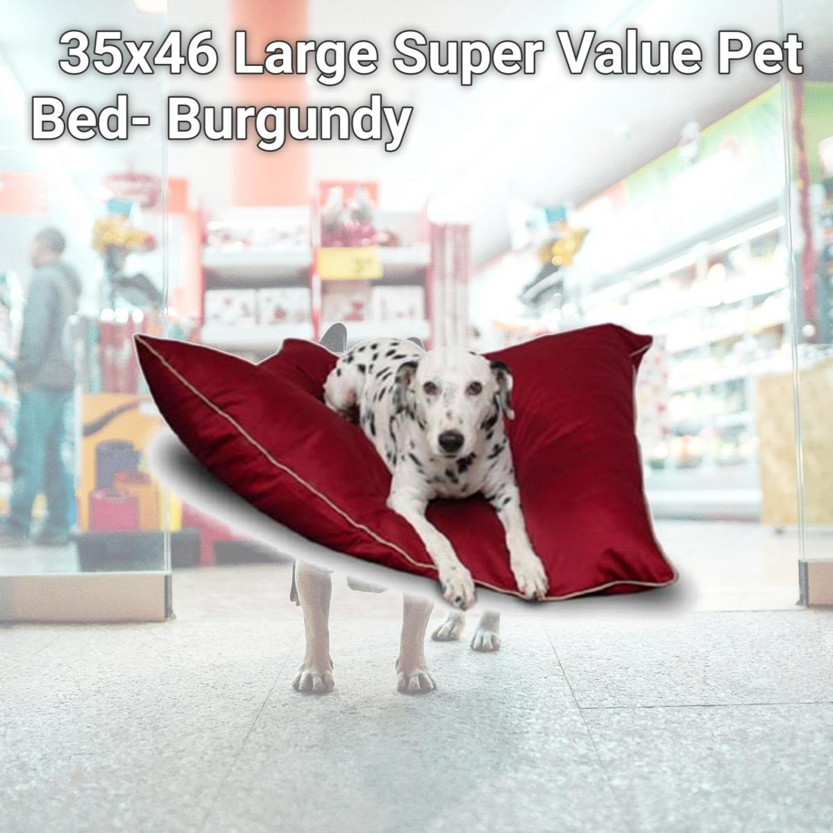 Picture of Majestic Pet 788995654643 35x46 Large Super Value Pet Bed- Burgundy