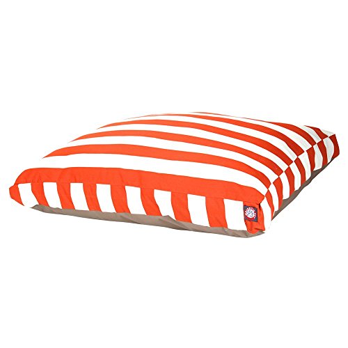 Picture of MajesticPet 788995500179 29 x 36 in. Vertical Stripe Rectangle Pet Bed - Burnt Orange