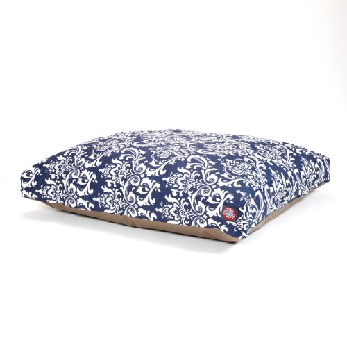 Picture of MajesticPet 788995502081 36 x 44 in. French Quarter Rectangle Pet Bed, Navy Blue