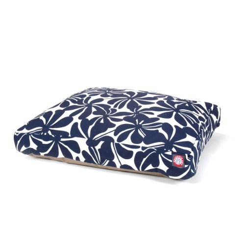 Picture of MajesticPet 788995500148 29 x 36 in. Plantation Rectangle Pet Bed, Navy Blue