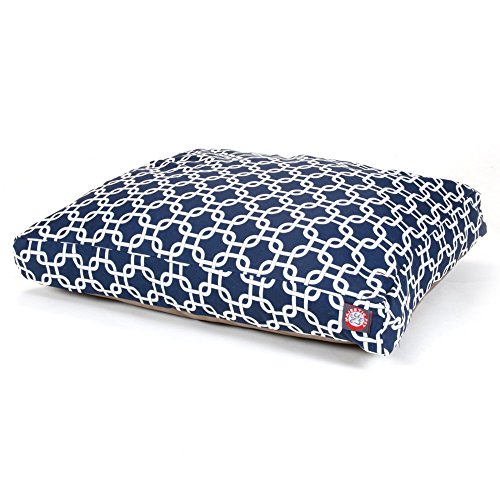 Picture of MajesticPet 788995500315 29 x 36 in. Links Rectangle Pet Bed, Navy Blue