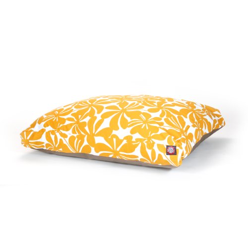 Picture of MajesticPet 788995502166 36 x 44 in. Plantation Rectangle Pet Bed, Yellow