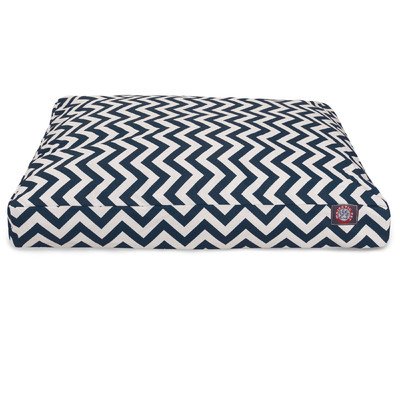 Picture of MajesticPet 788995502890 36 x 44 in. Chevron Rectangle Pet Bed, Navy Blue