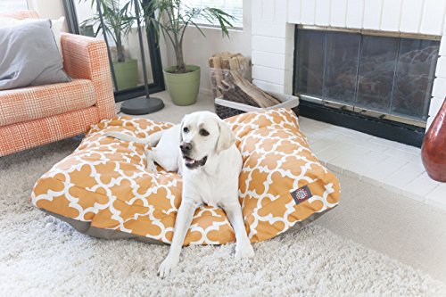 Picture of MajesticPet 788995504801 42 x 50 in. Trellis Rectangle Pet Bed, Apache Orange