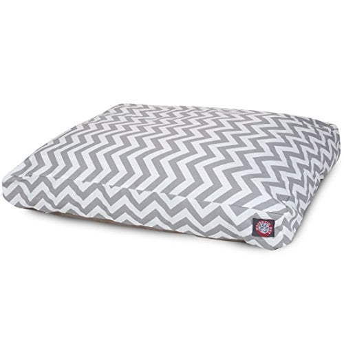 Picture of MajesticPet 788995502272 36 x 44 in. Zig Zag Rectangle Pet Bed, Grey