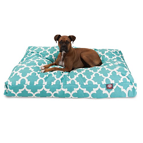 Picture of MajesticPet 788995504825 42 x 50 in. Trellis Rectangle Pet Bed, Teal