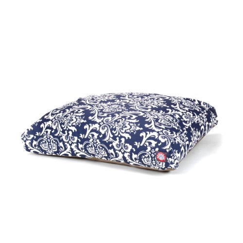 Picture of MajesticPet 788995500087 29 x 36 in. French Quarter Rectangle Pet Bed, Navy Blue