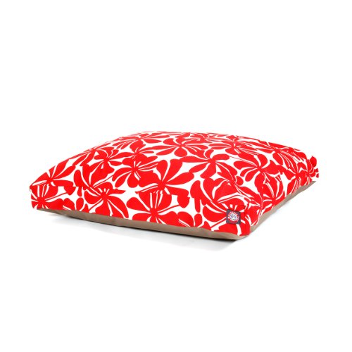 Picture of MajesticPet 788995502135 36 x 44 in. Plantation Rectangle Pet Bed, Red