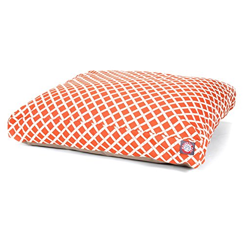 Picture of MajesticPet 788995504016 42 x 50 in. Bamboo Rectangle Pet Bed, Burnt Orange