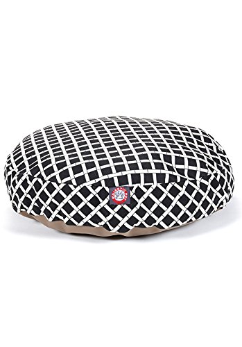 Picture of MajesticPet 788995506027 30 in. Bamboo Round Pet Bed, Black - Small
