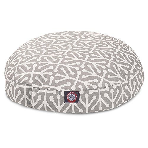 30 in. Aruba Round Pet Bed - Grey - Small