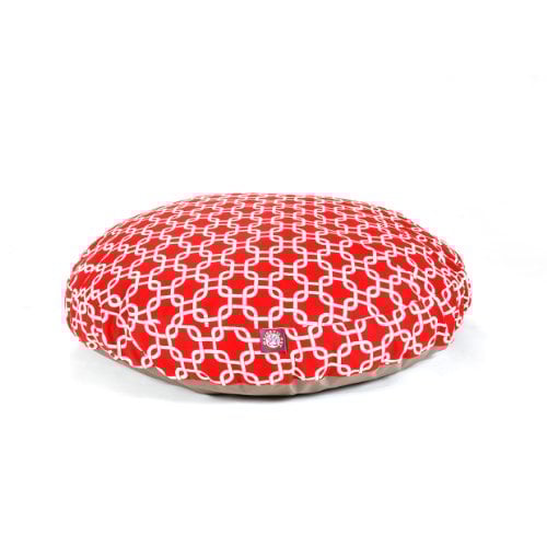 Picture of MajesticPet 788995510291 42 in. Links Round Pet Bed, Red - Large