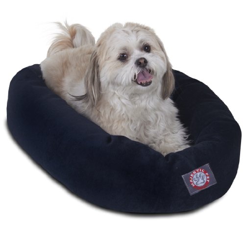 Picture of MajesticPet 788995522591 25 in. Villa Donut Pet Bed&#44; Navy