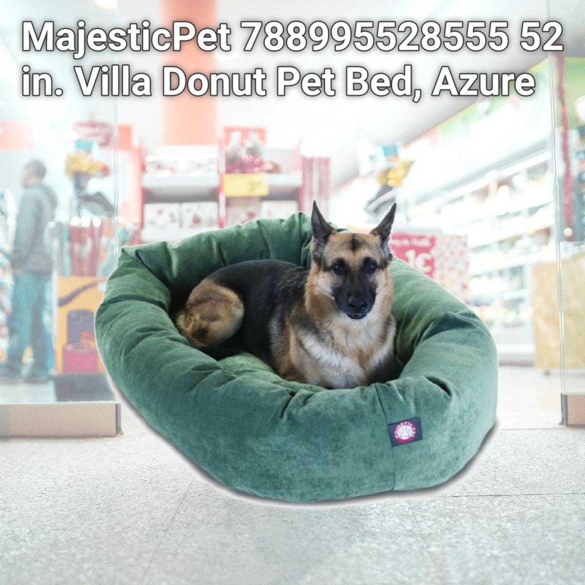Picture of MajesticPet 788995528555 52 in. Villa Donut Pet Bed, Azure