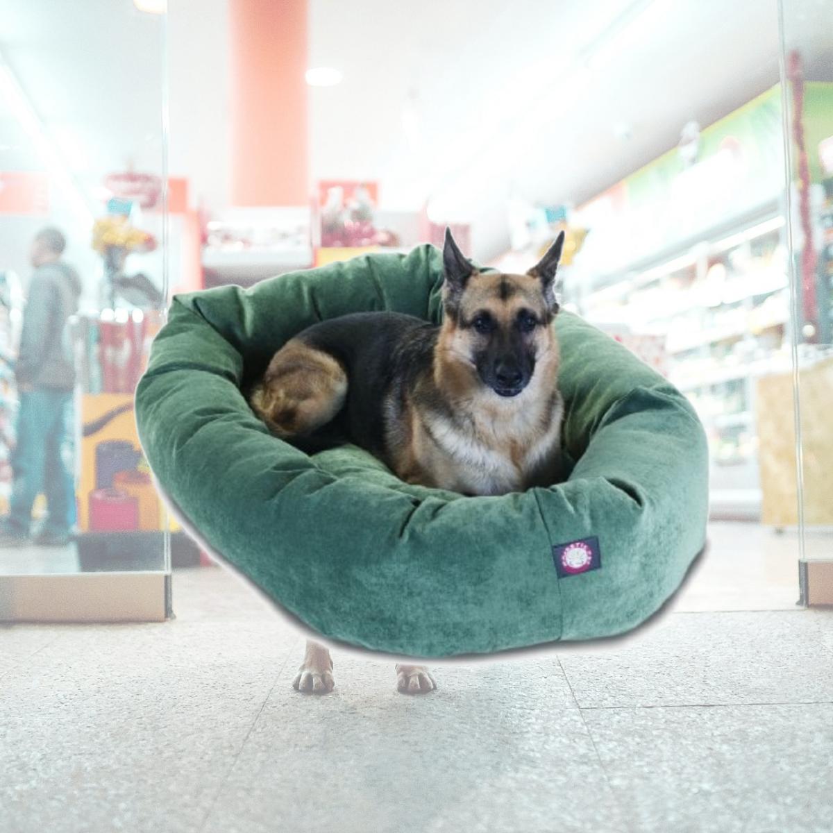 Picture of MajesticPet 788995528555 52 in. Villa Donut Pet Bed, Azure