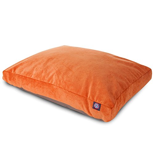 29 x 36 in. Villa Rectangle Pet Bed - Orange