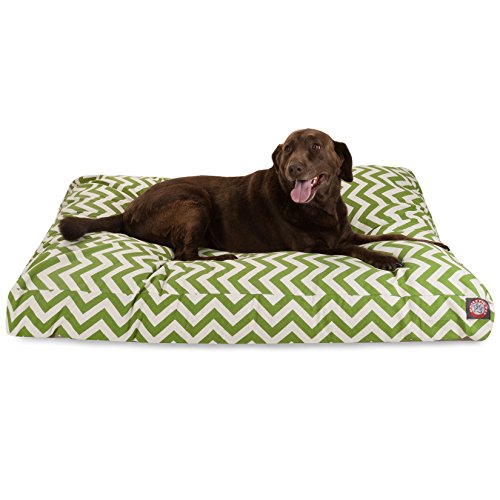 Picture of MajesticPet 788995504238 42 x 50 in. Zig Zag Rectangle Pet Bed, Sage