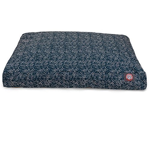 Picture of MajesticPet 788995504856 42 x 50 in. Navajo Rectangle Pet Bed, Navy Blue