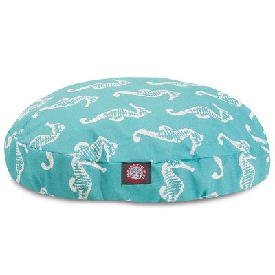 Picture of MajesticPet 788995508922 36 in. Sea Horse Round Pet Bed, Teal - Medium