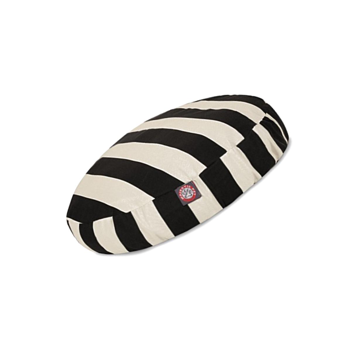 Picture of MajesticPet 788995510192 42 in. Vertical Stripe Round Pet Bed, Black - Large