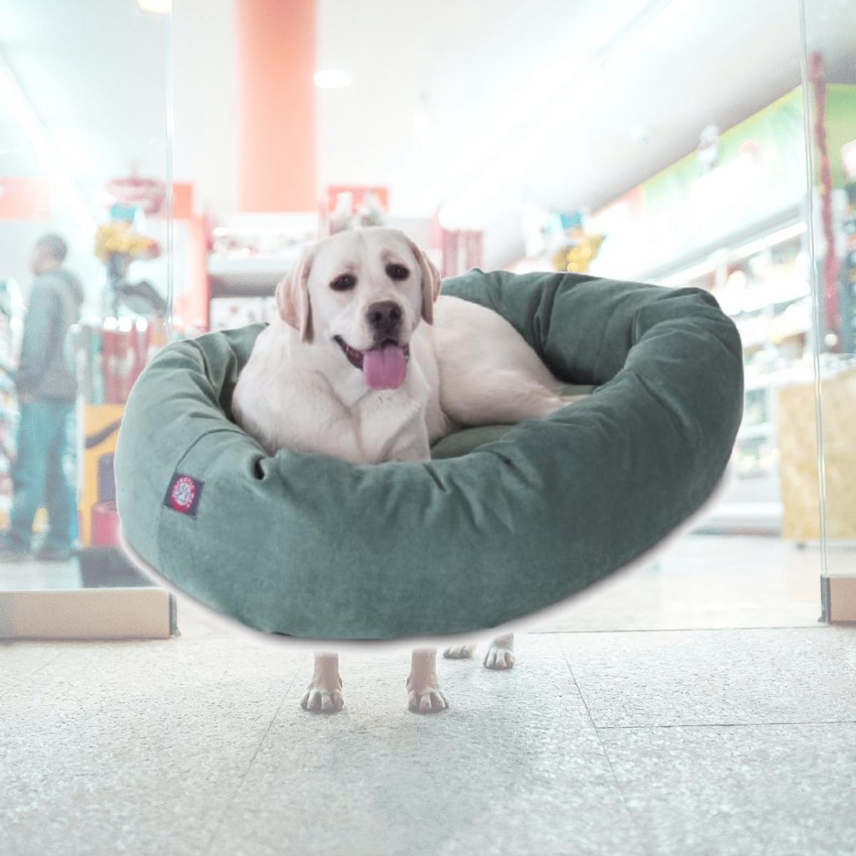 Picture of MajesticPet 788995526551 40 in. Villa Donut Pet Bed, Azure