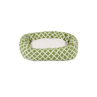 Picture of MajesticPet 788995540038 25 in. Bamboo Sherpa Donut Pet Bed&#44; Sage