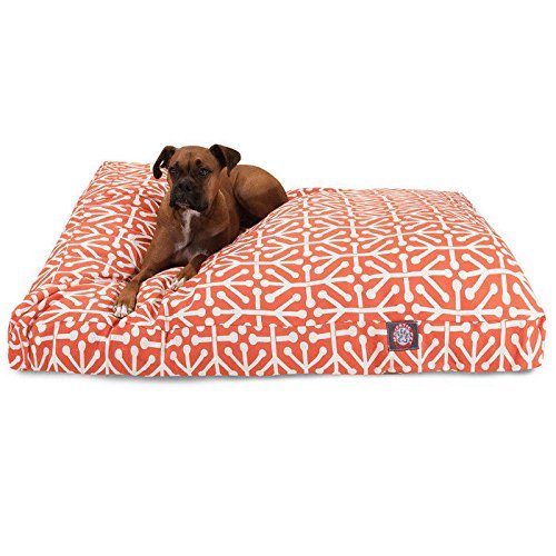 Picture of MajesticPet 788995504771 42 x 50 in. Aruba Rectangle Pet Bed, Orange
