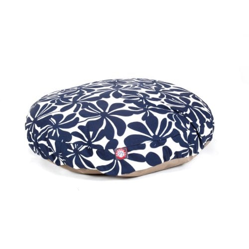 Picture of MajesticPet 788995510147 42 in. Plantation Round Pet Bed, Navy Blue - Large