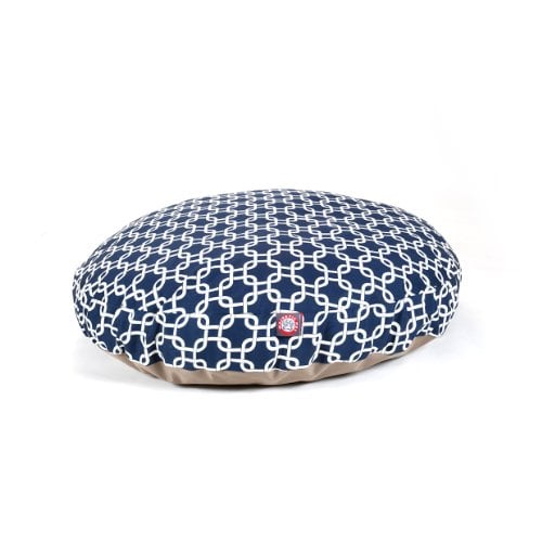 Picture of MajesticPet 788995510314 42 in. Links Round Pet Bed, Navy Blue - Large
