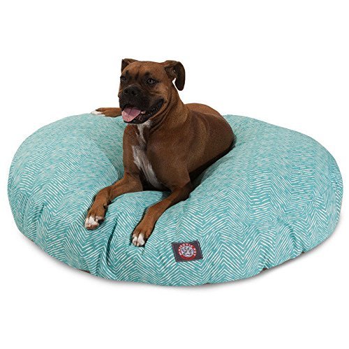 Picture of MajesticPet 788995510840 42 in. Navajo Round Pet Bed, Teal - Large
