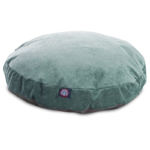 36 in. Villa Round Pet Bed - Azure - Medium