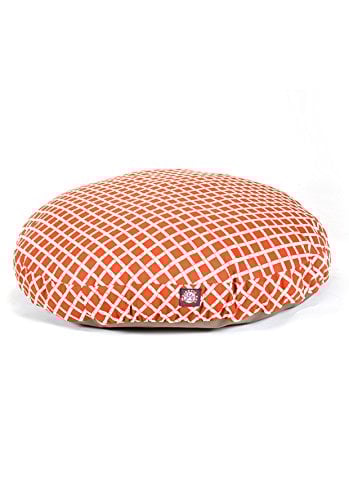 Picture of MajesticPet 788995510017 42 in. Bamboo Round Pet Bed, Burnt Orange - Large