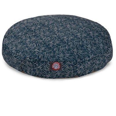 Picture of MajesticPet 788995510857 42 in. Navajo Round Pet Bed, Navy Blue - Large