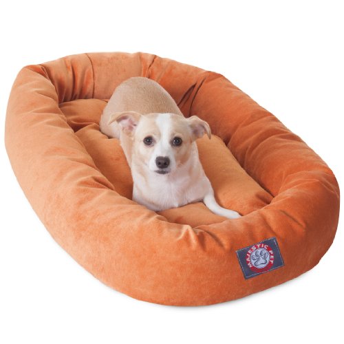 Picture of MajesticPet 788995524526 32 in. Villa Donut Pet Bed&#44; Orange