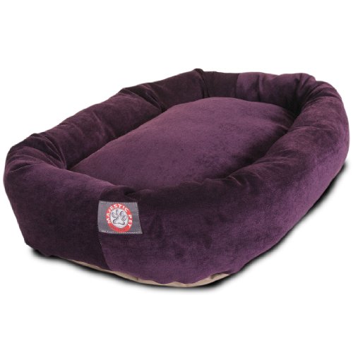 Picture of MajesticPet 788995526612 40 in. Villa Donut Pet Bed&#44; Aubergine