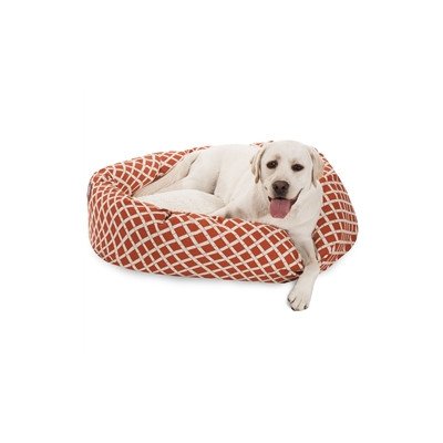 Picture of MajesticPet 788995544012 40 in. Bamboo Sherpa Donut Pet Bed&#44; Burnt Orange