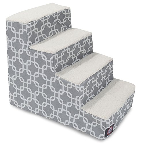 Picture of MajesticPet 788995675334 4 Step Links Sherpa Pet Stairs, Gray