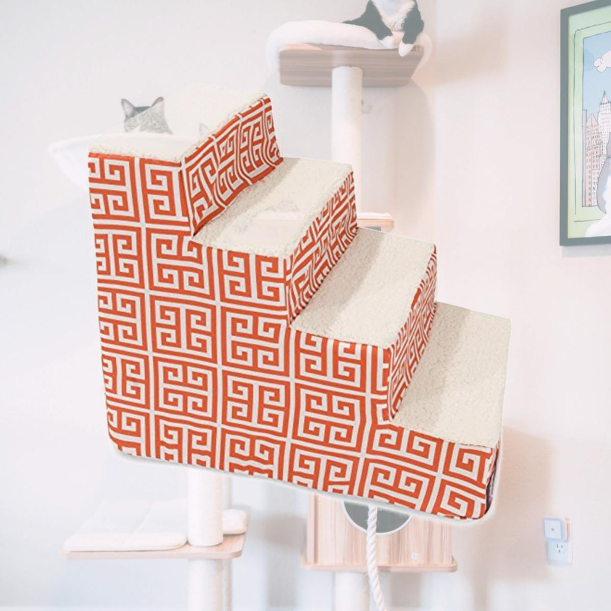 Picture of MajesticPet 788995675419 4 Step Towers Pet Stairs, Orange
