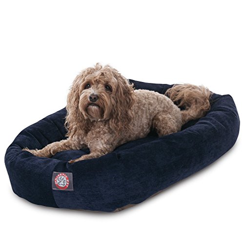 Picture of MajesticPet 788995524595 32 in. Villa Donut Pet Bed&#44; Navy