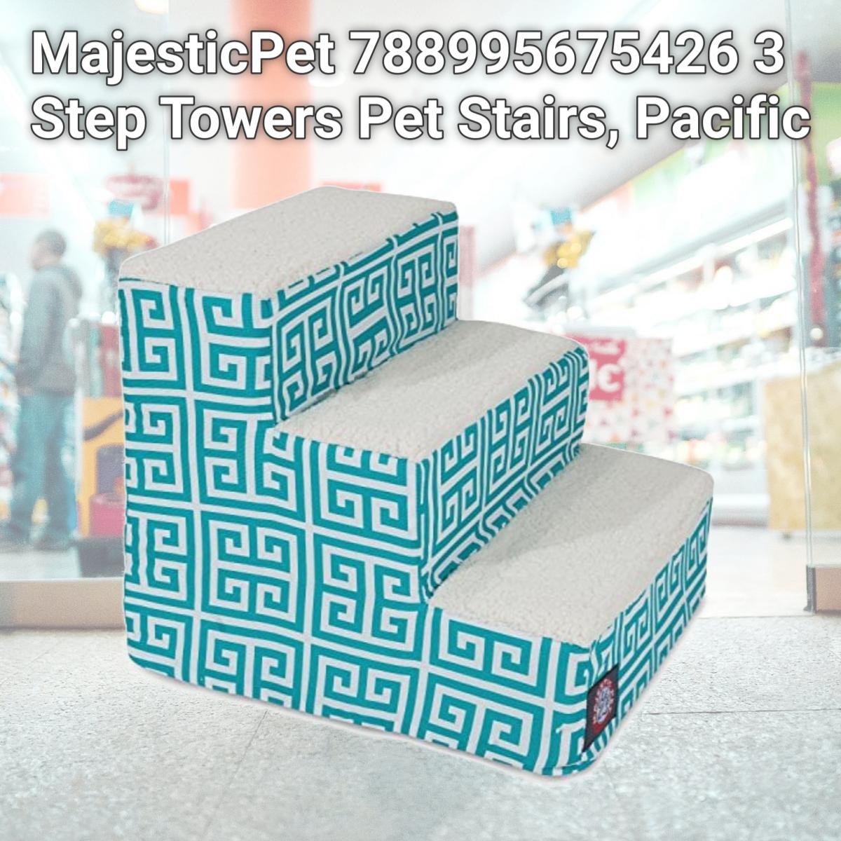 Picture of MajesticPet 788995675426 3 Step Towers Pet Stairs, Pacific