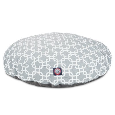 36 in. Links Round Pet Bed - Grey - Medium