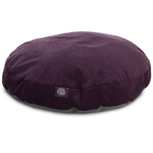 Picture of MajesticPet 788995510611 42 in. Villa Round Pet Bed, Aubergine - Large