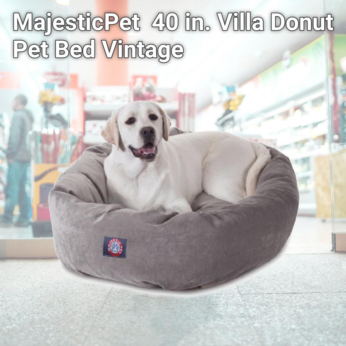 Picture of MajesticPet 788995526537 40 in. Villa Donut Pet Bed, Vintage