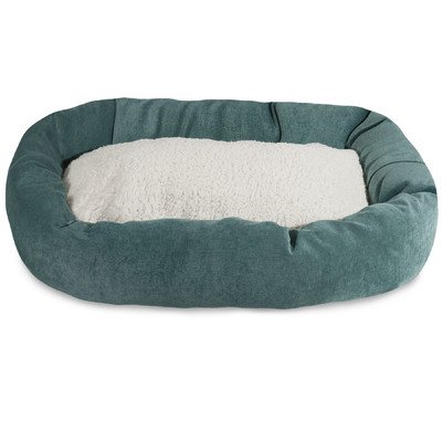 Picture of MajesticPet 788995542551 32 in. Villa Sherpa Donut Pet Bed&#44; Azure